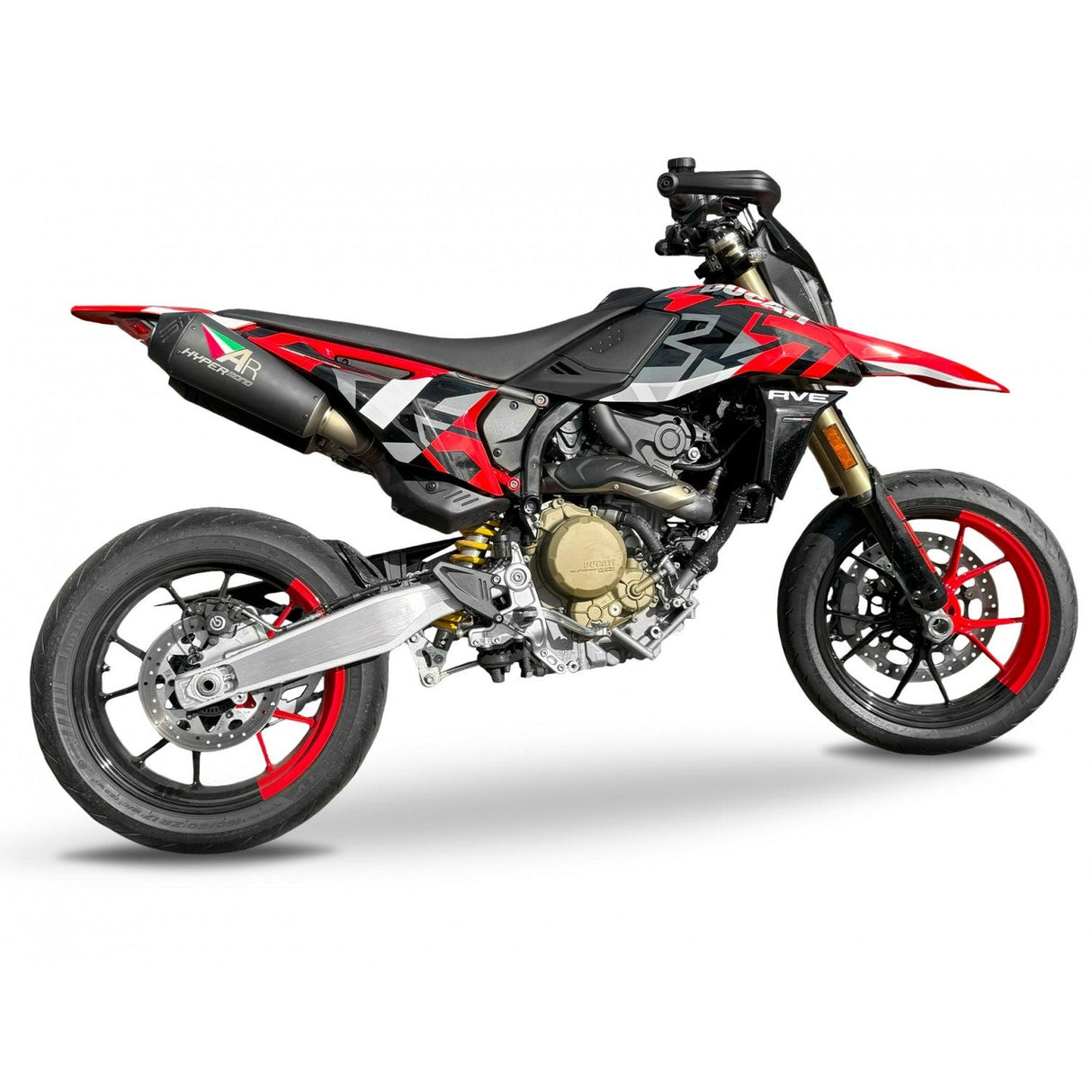 Austin Racing  2024-2025  DUCATI HYPERMOTARD 698 MONO TWIN EXIT SLIP-ON EXHAUST SYSTEM