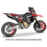 Austin Racing  2024-2025  DUCATI HYPERMOTARD 698 MONO TWIN EXIT SLIP-ON EXHAUST SYSTEM