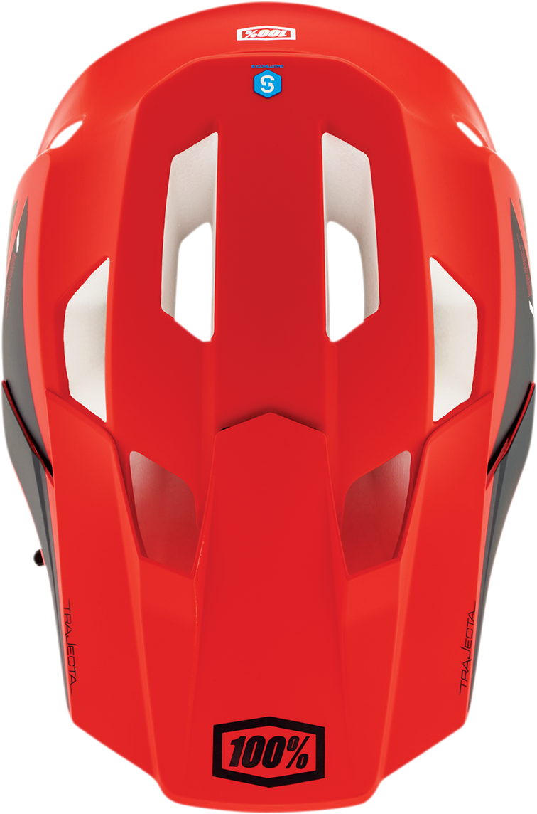 100% Trajecta Helmet - Fidlock - Cargo - Fluo Red - Medium 80003-00010