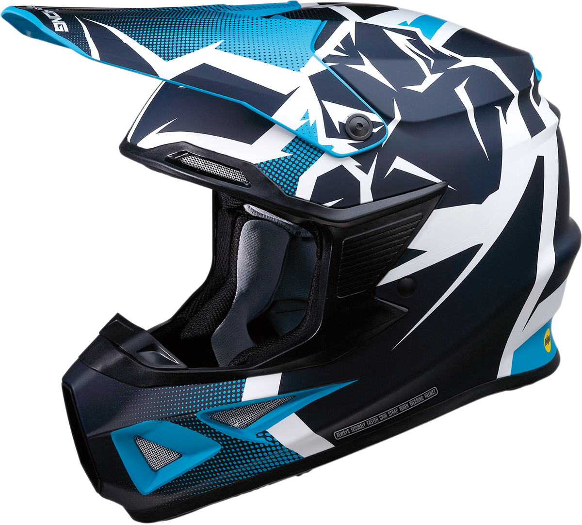 MOOSE RACING F.I. Helmet - Agroid™ - MIPS® - Navy/Light Blue - XS 0110-6705