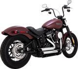 VANCE & HINES Shortshots Staggered Exhaust System - Chrome 17333