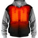 GERBING HEATED CLOTHING 7 V Battery Heated Hoodie - Black - Large GERHDY7VUNIBLKL
