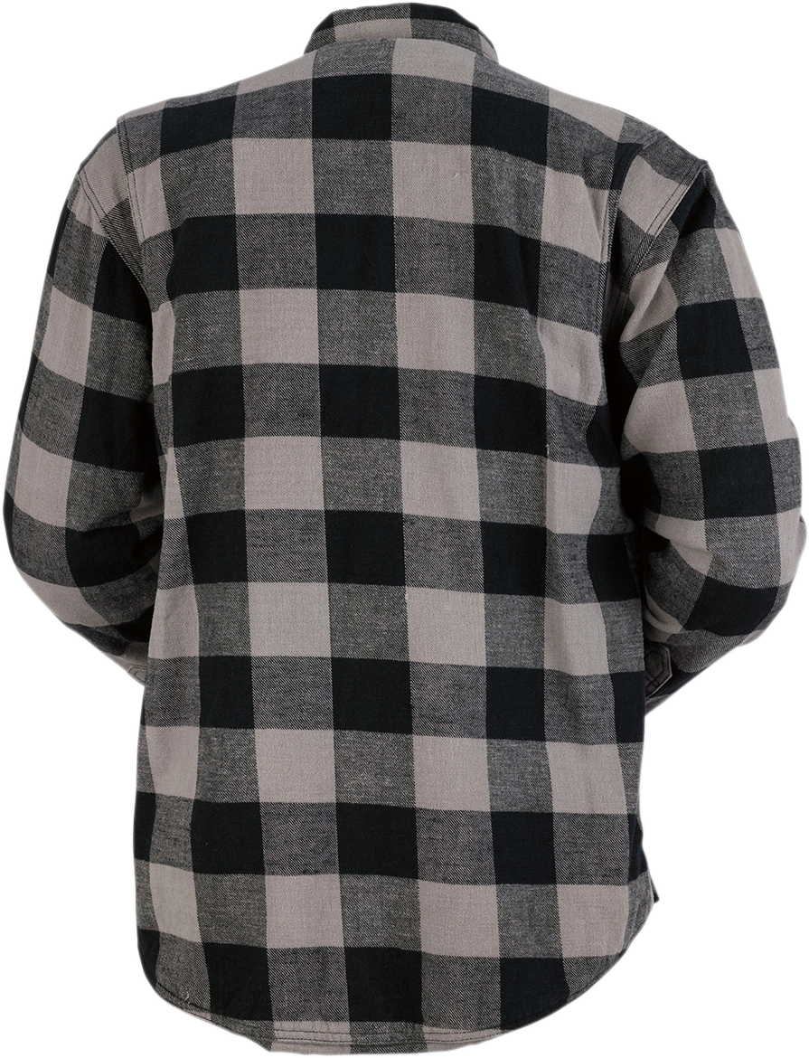 Z1R Duke Flannel Shirt - Gray/Black - XL 3040-2548