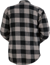 Z1R Duke Flannel Shirt - Gray/Black - Large 3040-2547