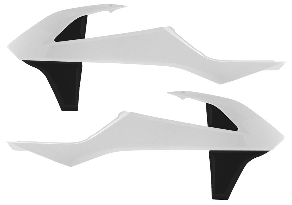 ACERBIS Radiator Shrouds White/Black 2421081035