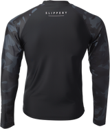 SLIPPERY Rashguard Long Sleeve Underwear - Black/Camo - Small 3250-0129