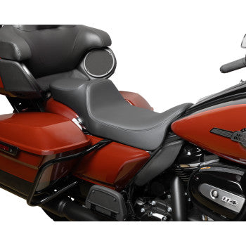 DRAG SPECIALTIES Predator III Seat - Extended Reach - Smooth - Black Solar Leather - FLH/FLT '08-'24 0801-1926