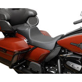 DRAG SPECIALTIES Predator III Seat - Extended Reach - Smooth - Black Solar Leather - FLH/FLT '08-'24 0801-1926