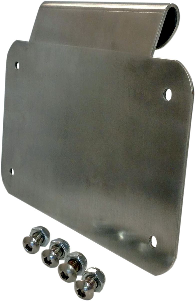 ALLOY ART License Plate Mount - Burnished Aluminum LD-2