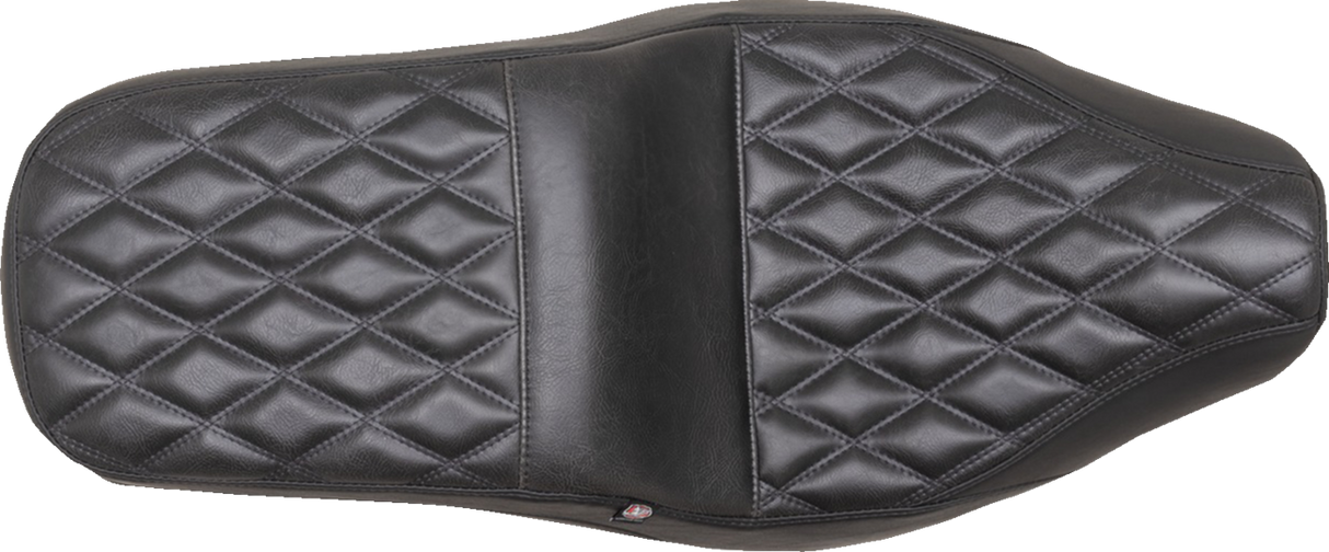 MUSTANG Squareback Seat - Black - Double Diamond - Rebel 300/500 '17-'23 84003