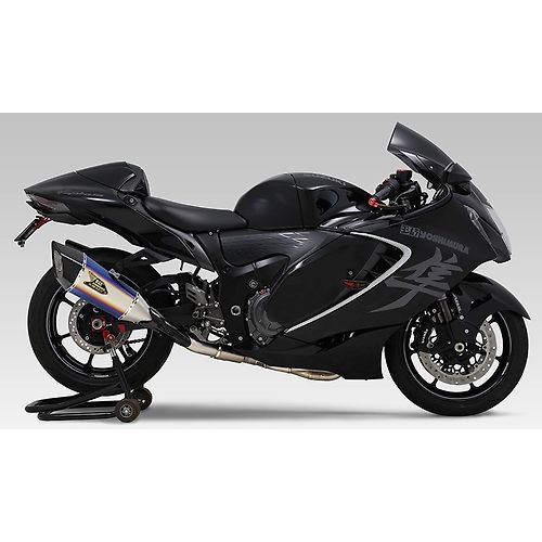 YOSHIMURA Japan Machine Bent R-11Sq R Titanium Full exhaust BLUE COVER-Cyclone Dual Exhaust 110-592-A16G0