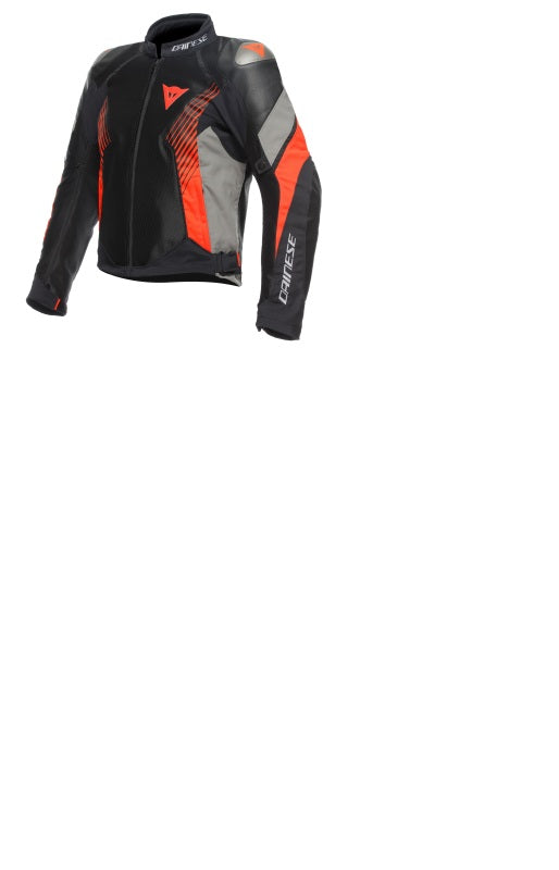 Dainese Super Rider 2 Absoluteshell Jacket Black/Dark Gull Gray/Fluorescent Red Size - 56 201654630-85I-56