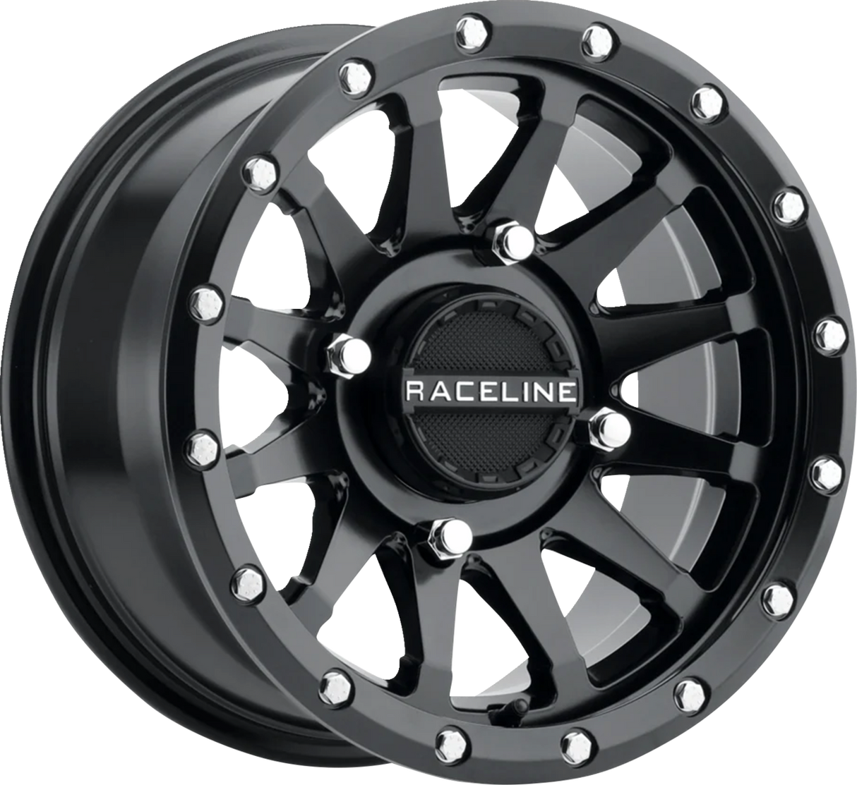 RACELINE WHEELS Wheel - Trophy - Simulated Beadlock - Front/Rear - Black - 15x7 - 4/137 - 5+2 (+10 mm) A95B-57037+10