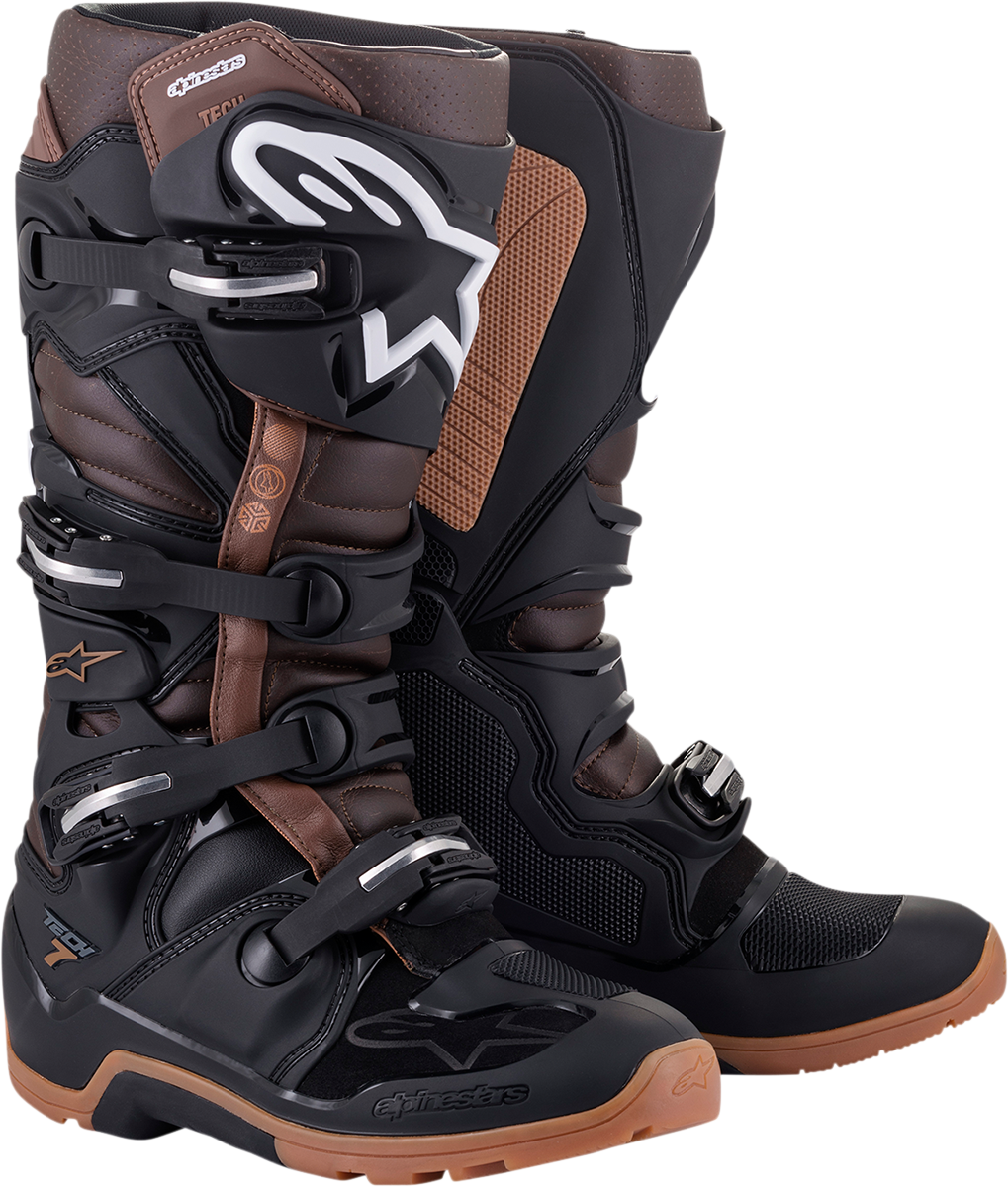 ALPINESTARS Tech 7 Enduro Boots - Black/Brown - US 14 2012114-1089-14