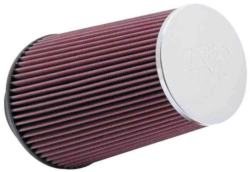 K&N Universal Chrome Filter 3 1/2 inch ID FLG / 6 inch Bottom / 4 1/2 inch CR / 9 inch Length RC-3690