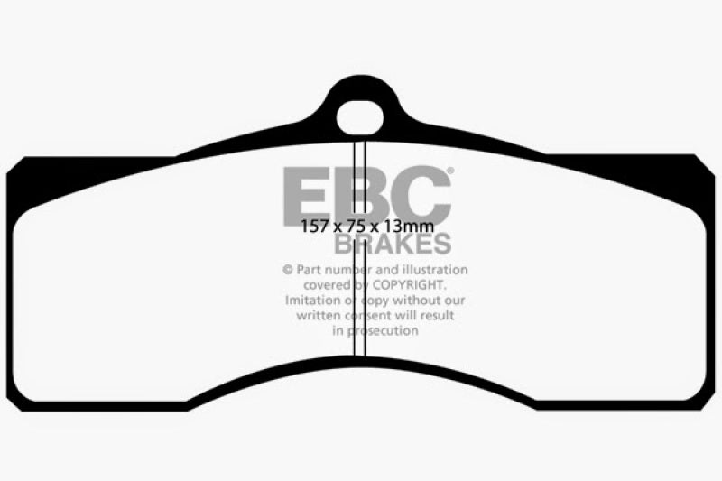 EBC 68-69 Chevrolet Camaro (1st Gen) 4.9 Redstuff Front Brake Pads DP31155C