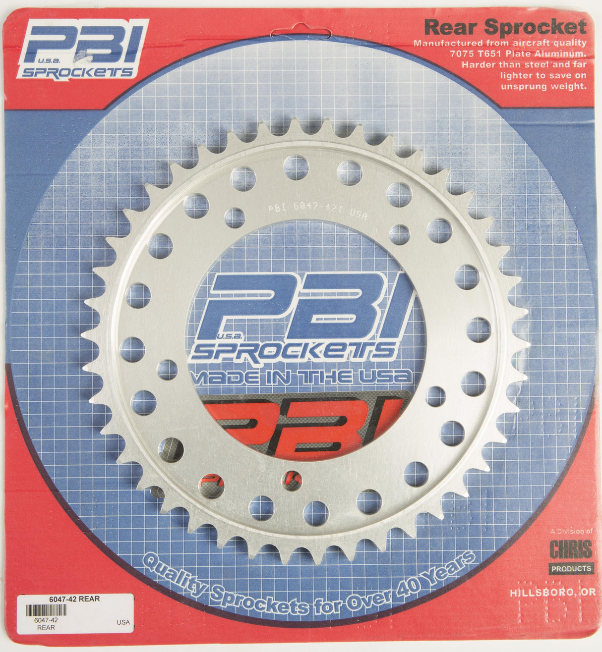 PBIRear Sprocket Aluminum 42t-530 Suz6047-42-5