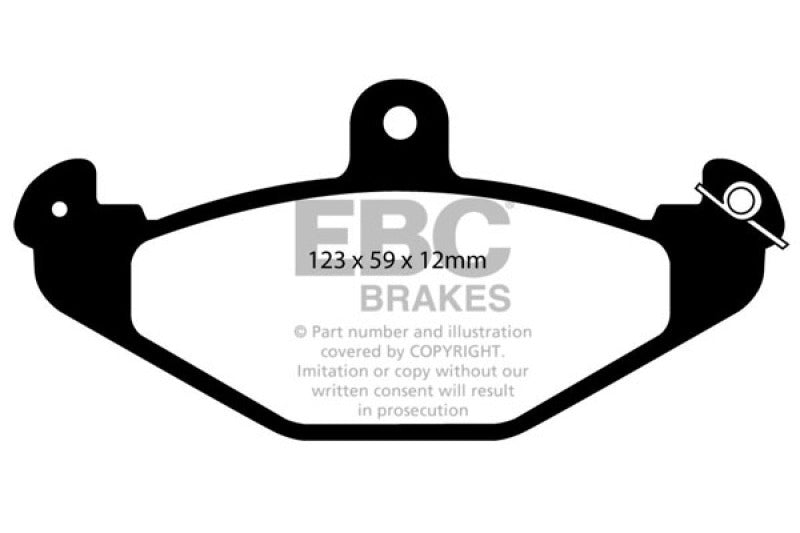 EBC 08+ Lotus 2-Eleven 1.8 Supercharged Yellowstuff Rear Brake Pads DP4885/2R