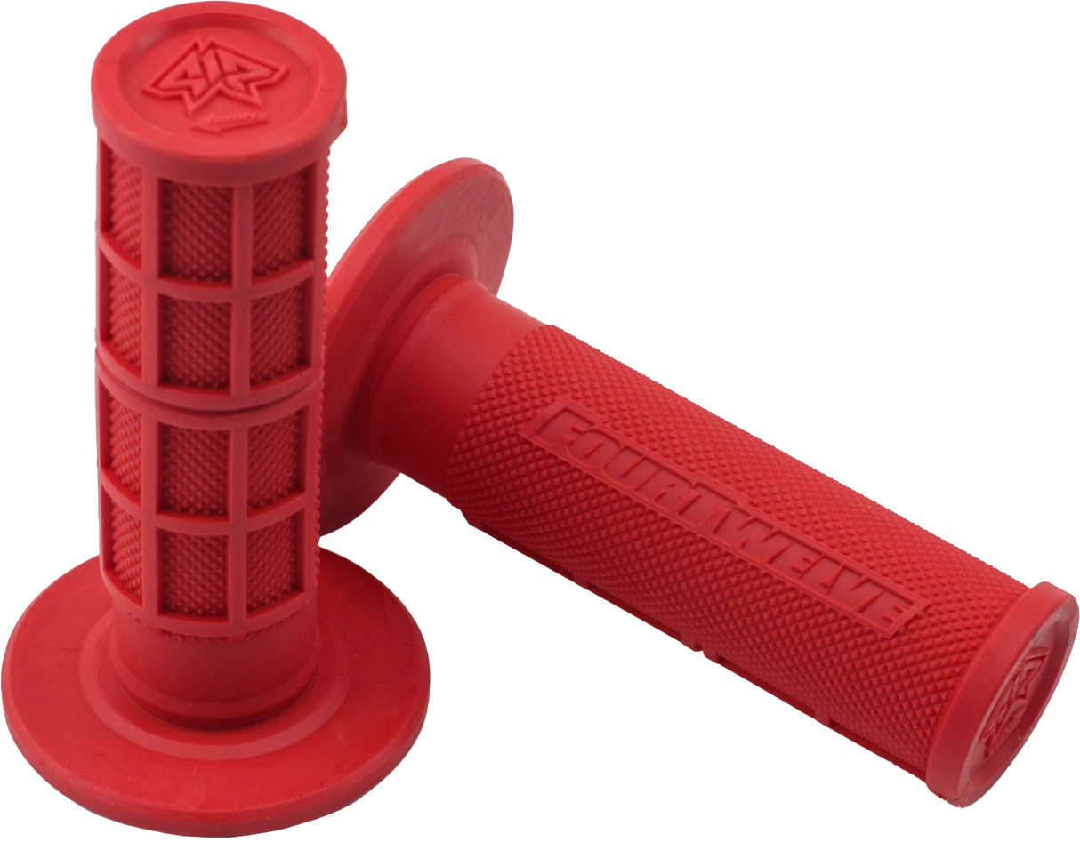 FOUR TWELVE Pee Wee / Pit Bike Mini Grips 7/8" (Red) 412-G203