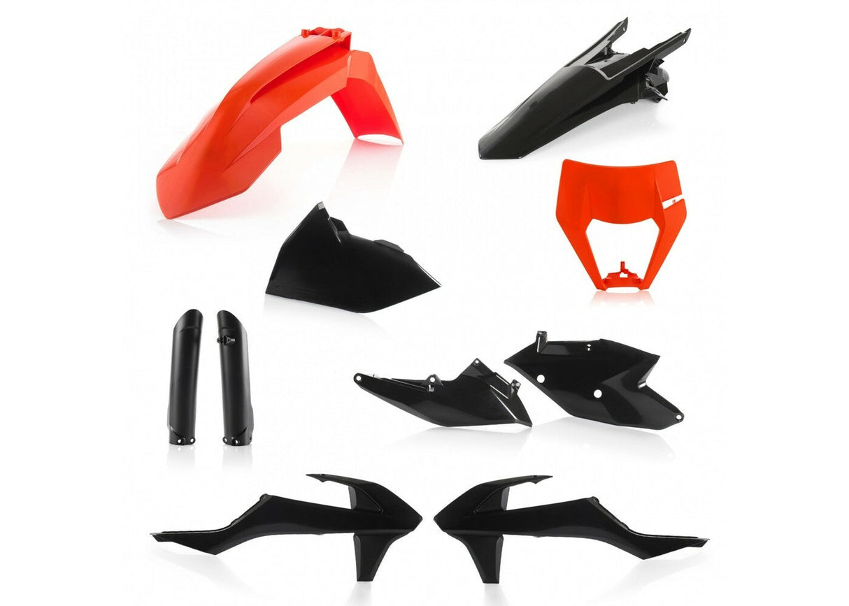 ACERBIS Full Plastic Kit Orange/Black Ktm 2733425225