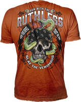 LETHAL THREAT Run with the Ruthless T-Shirt - Orange - 4XL LT20897-4XL