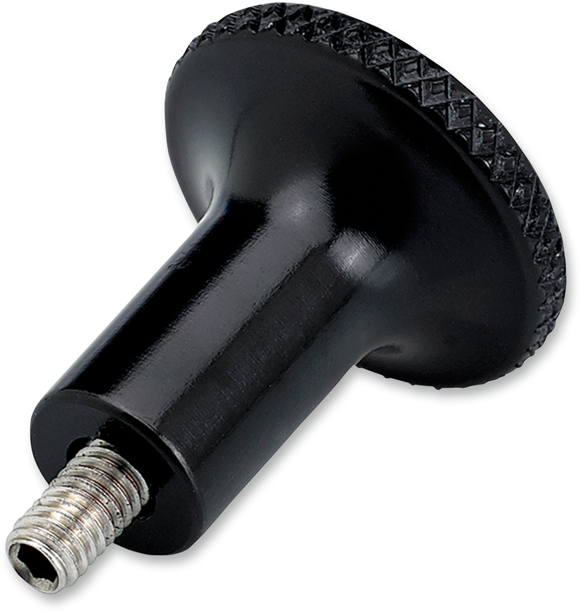 JOKER MACHINE Choke Knob - Knurled - Triumph - Black 09-020KB