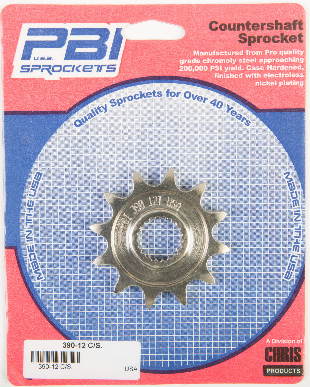 PBIFront Cs Sprocket Steel 12t-520 Hon390-12