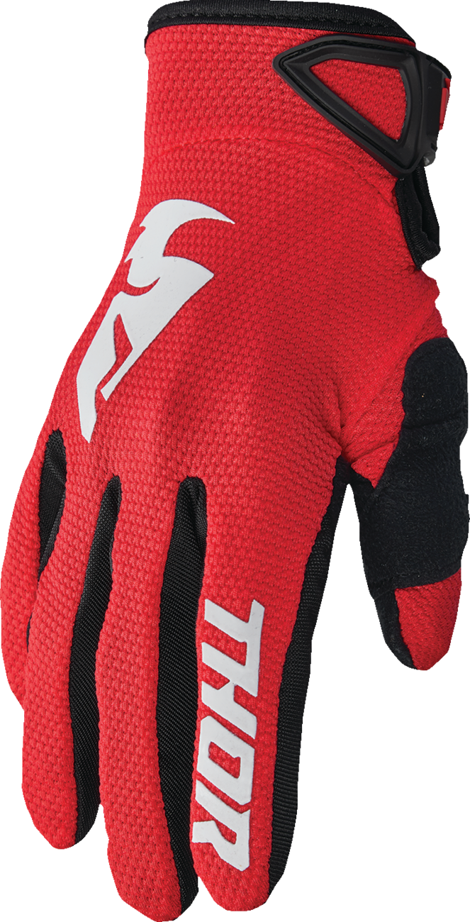 THOR Youth Sector Gloves - Red/White - XS 3332-1744