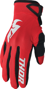 THOR Youth Sector Gloves - Red/White - XS 3332-1744