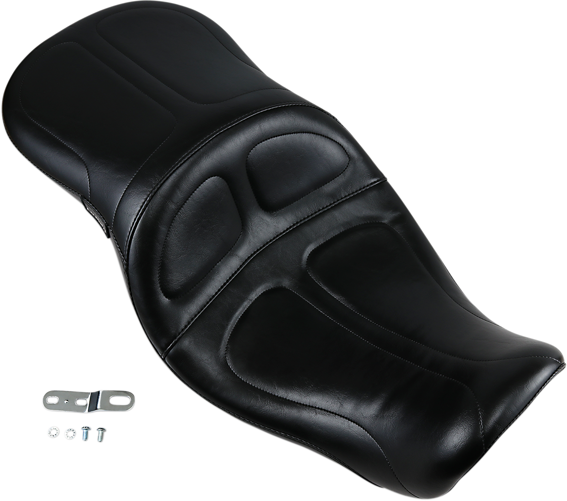 LE PERA Maverick Seat - Without Backrest - Stitched - Black - FXD '06-'17 LK-970