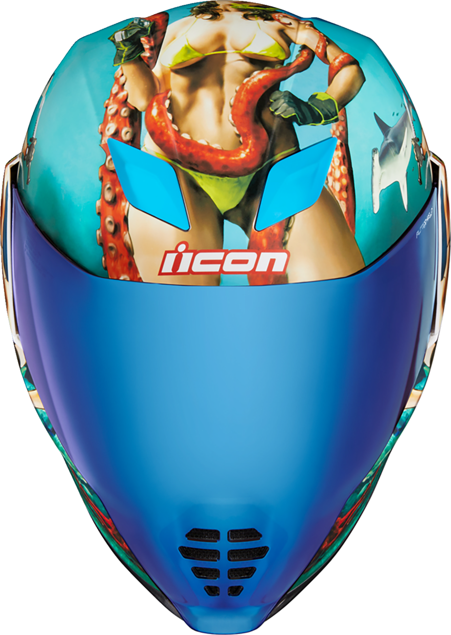 ICON Airflite™ Helmet - Pleasuredome4 - Blue - Small 0101-15001