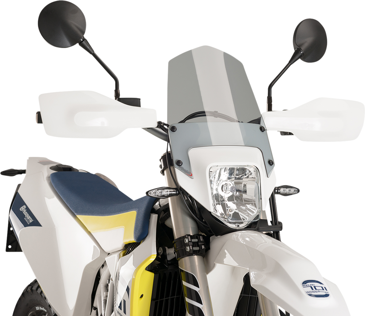 PUIG HI-TECH PARTS New Generation Windscreen - Smoke - Husqvarna 701 9867H