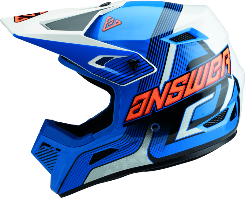 Answer AR1 Vendetta Helmet Blue/White/Orange Youth - Small 447772