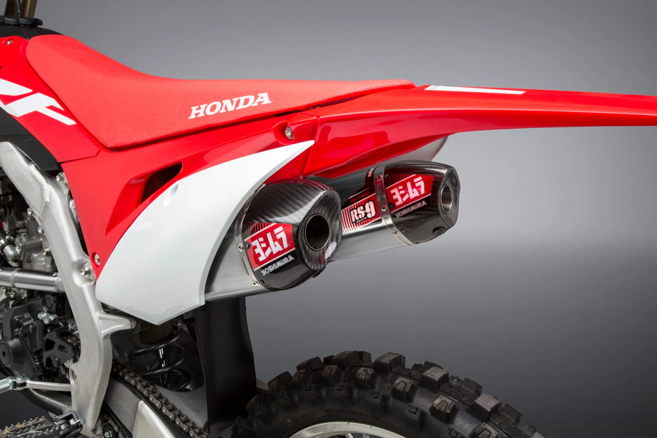 YOSHIMURA Rs-9 Header/Canister/End Cap Exhaust Dual System Ss-Al-Cf CRF250R 18-21/RX 22843AR520