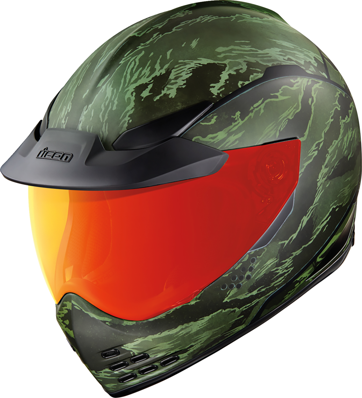 ICON Domain™ Helmet - Tiger's Blood - Green - 3XL 0101-14929