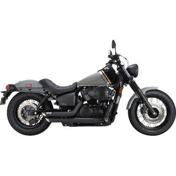 VANCE & HINES Shortshots Staggered Exhaust System - Black 48319