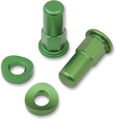 NO TOIL Rim Lock Nut/Spacer - Kit - Green NTRK008