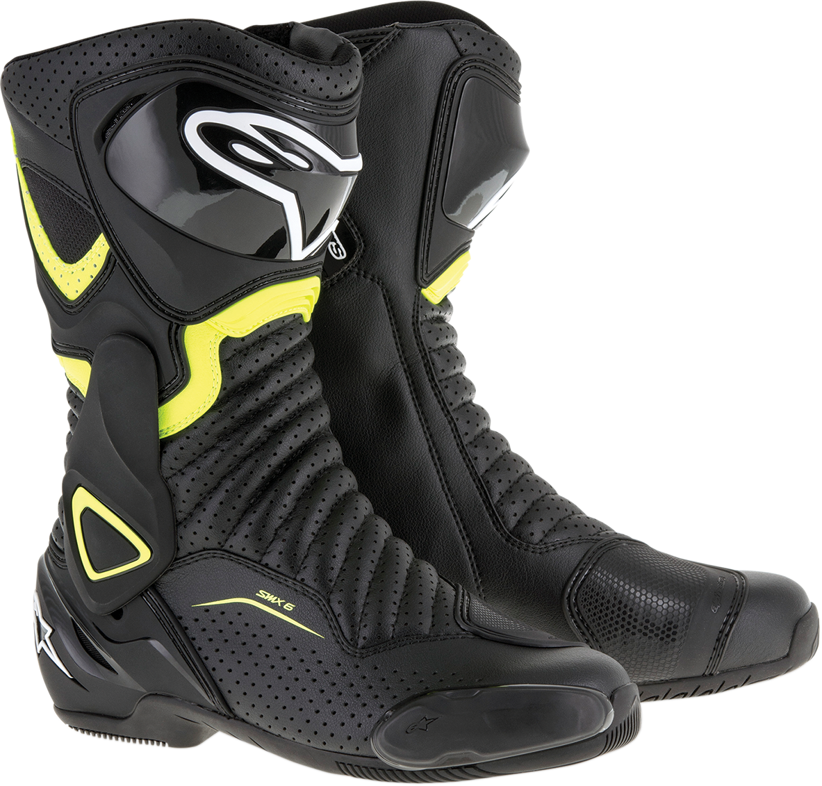 ALPINESTARS SMX-6 v2 Vented Boots - Black/Yellow - US 12.5 / EU 48 2223017-1550-48