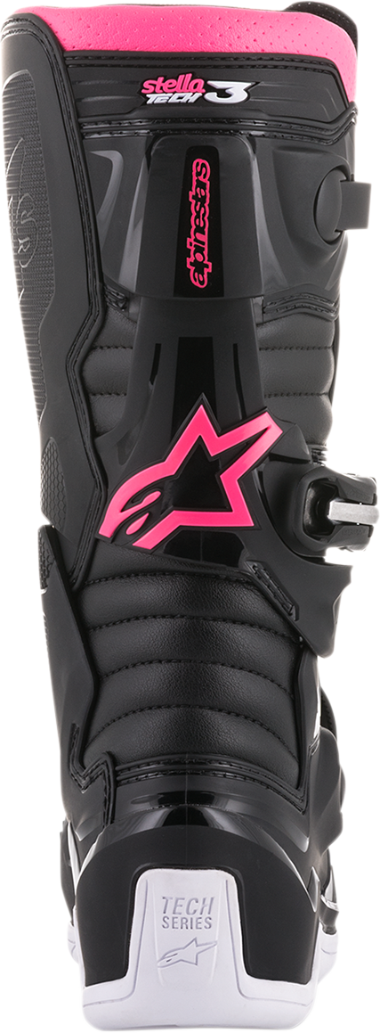 ALPINESTARS Stella Tech 3 Boots - Black/White/Pink - US 6 2013218-130-6