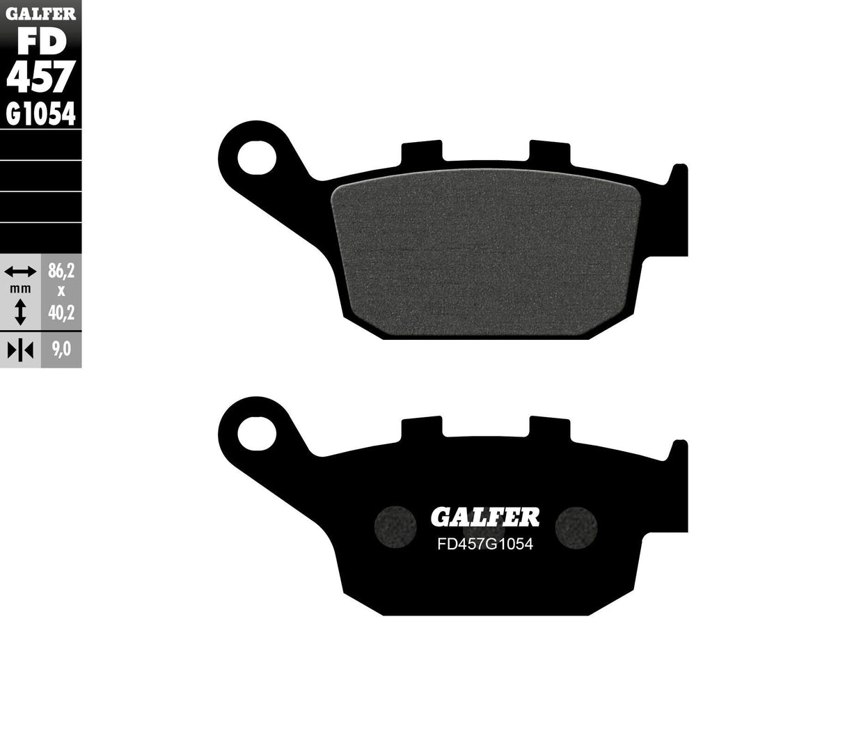 GALFER Brake Pads Semi Metallic Fd457g1054 FD457G1054