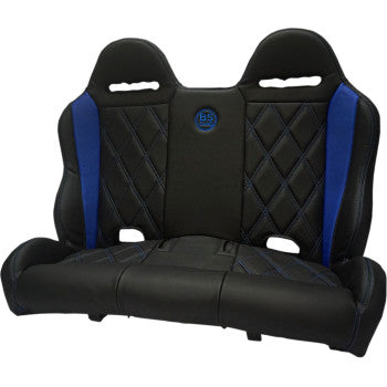 BS SAND Performance Bench Seat - Black/Blue - Maverick X3 '16-'20 PEBEBLBDX