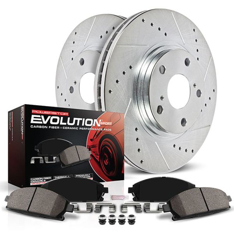 Power Stop 17-20 Lincoln MKZ Front Z23 Evolution Brake Kit