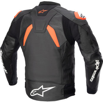 ALPINESTARS GP Plus R v4 Leather Jacket - Black/Red Fluo/White - US 42 / EU 52 3100524-1321-52