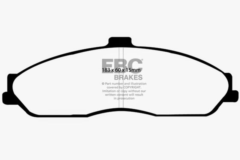 EBC 03-04 Cadillac XLR 4.6 Redstuff Front Brake Pads DP31162C