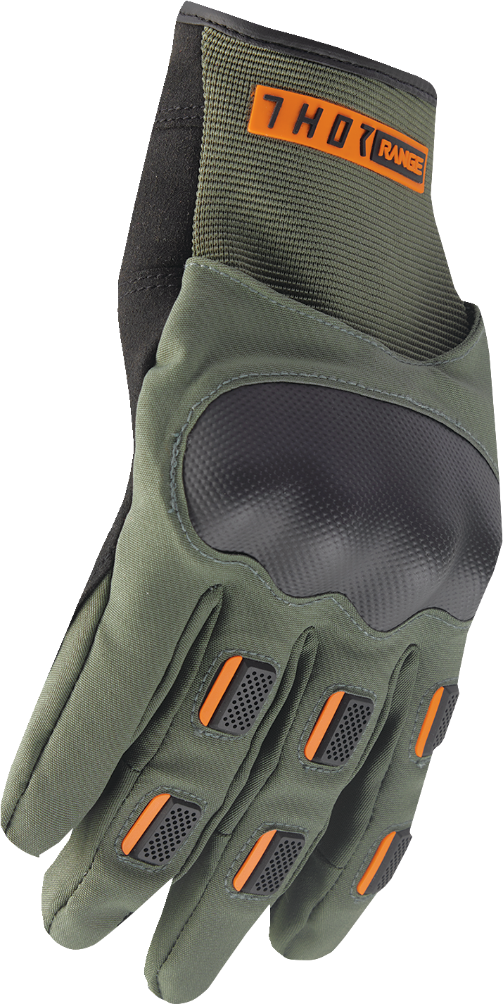 THOR Range Gloves - Army/Orange - 2XL 3330-7619