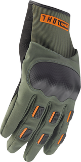 THOR Range Gloves - Army/Orange - Small 3330-7615