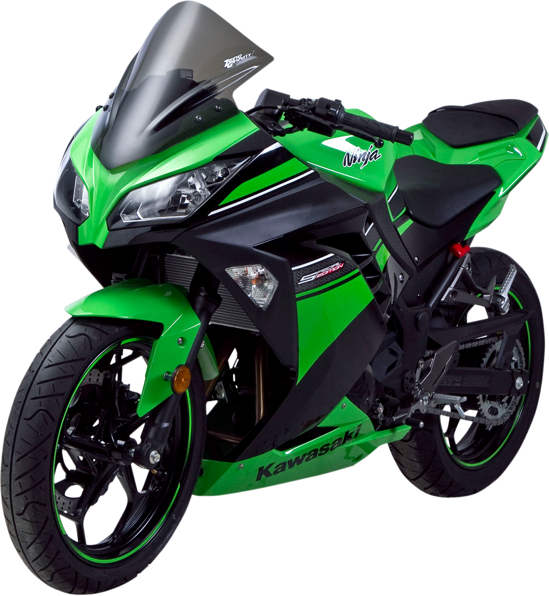 Zero Gravity Corsa Windscreen - Smoke - Ninja 300 24-282-02