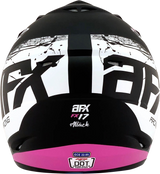 AFX FX-17Y Helmet - Attack - Matte Black/Fuchsia - Large 0111-1413