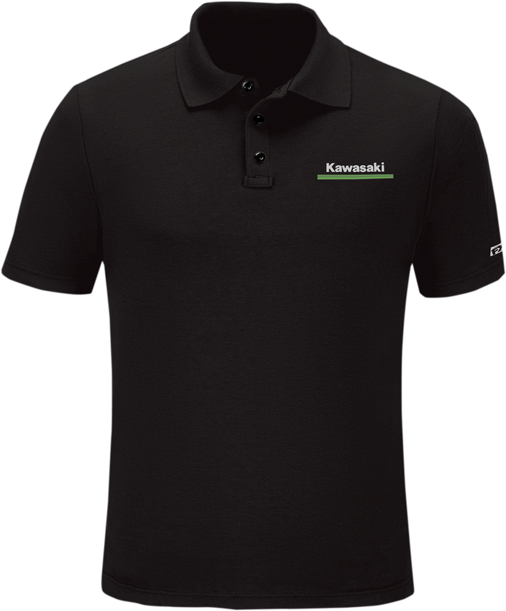 FACTORY EFFEX Kawasaki Polo Shirt - Black - Large 25-85104