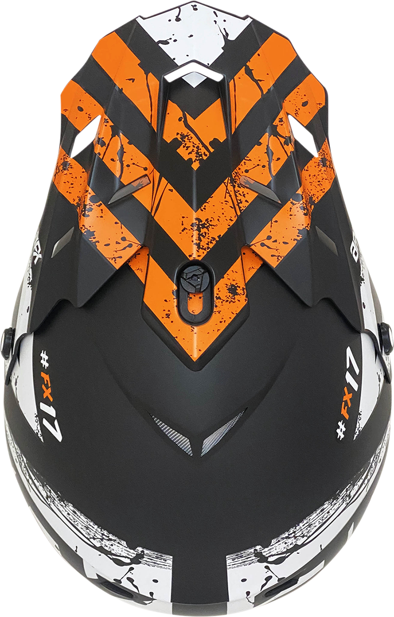 AFX FX-17 Helmet - Attack - Matte Black/Orange - 3XL 0110-7641